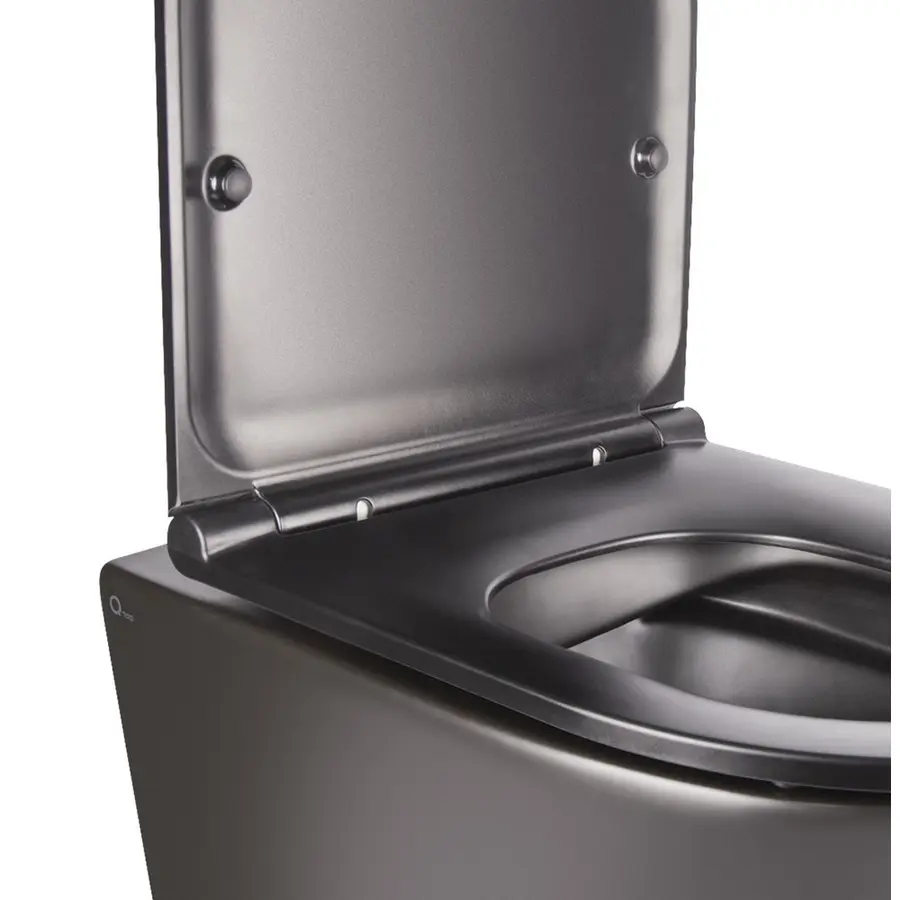 Унітаз підвісний Qtap Robin New безобідковий з сідінням Soft-close QT1333046ENRMB