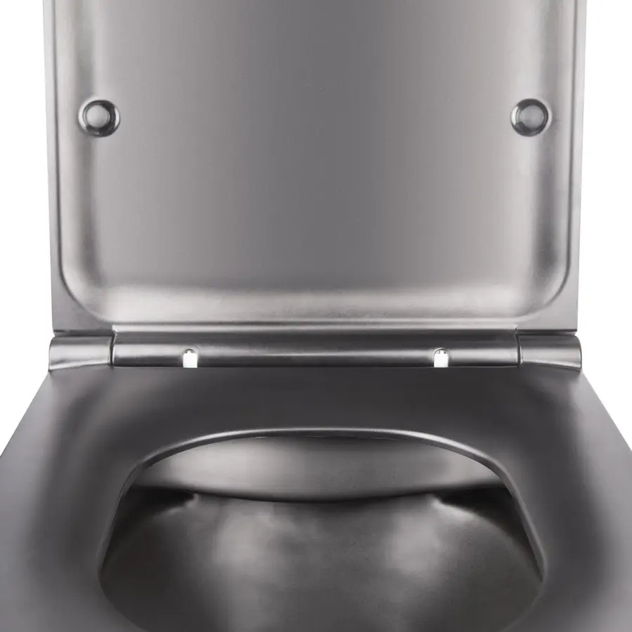 Унітаз підвісний Qtap Robin New безобідковий з сідінням Soft-close QT1333046ENRMB