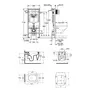 Набор унитаз Azzurra Glaze GLZ100B1SOSK с сиденьем Azzurra Glaze GLZ1800F + инсталляция Grohe Rapid SL 38772001