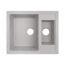 Кухонна гранітна мийка з додатковою чашею Lidz 615x500/200 GRA-09 (LIDZGRA09615500200)