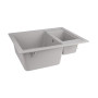 Кухонна гранітна мийка з додатковою чашею Lidz 615x500/200 GRA-09 (LIDZGRA09615500200)