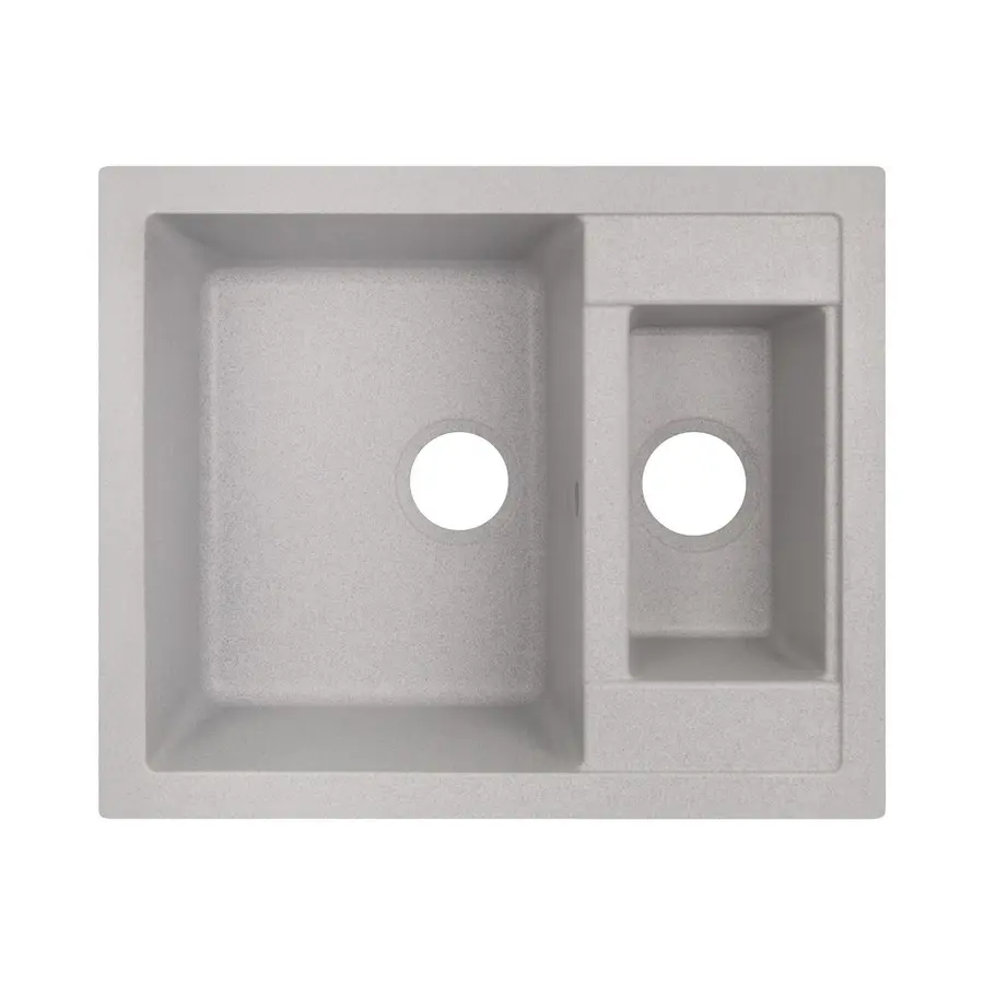 Кухонна гранітна мийка з додатковою чашею Lidz 615x500/200 GRA-09 (LIDZGRA09615500200)