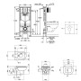 Набор инсталляция 5 в 1 Grohe Rapid SL 38827000 + унитаз с сиденьем Qtap Lark QT0331159W