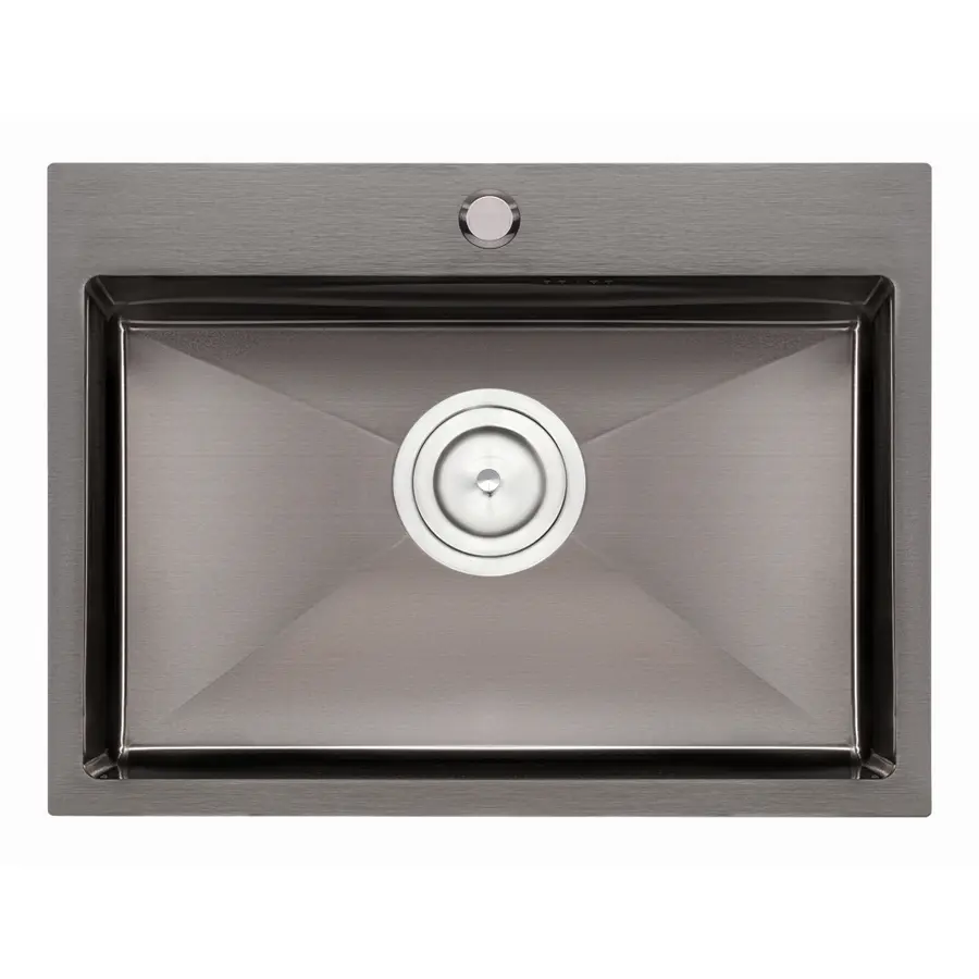 Кухонна мийка Qtap D5843BL 2.7/1.0 мм Black (QTD5843BLPVD10)