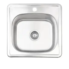 Кухонна мийка Lidz 4848 0,6 мм Satin (LIDZ4848SAT06)