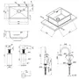 Кухонная мойка Qtap D6045 2.7 / 1.0 мм Satin + смеситель + сушилка + дозатор для моющего средства