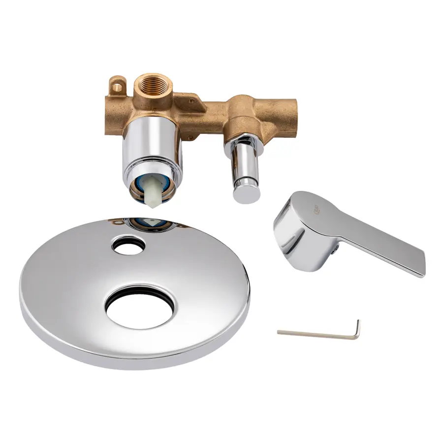 Змішувач прихованого монтажу для душу Qtap Ustek 6216107ODC для двох споживачів