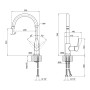 Змішувач для кухні Qtap Olsava 9012107UC