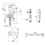 Змішувач для раковини Qtap Flaja 1510L102C з лійкою для гігієнічного душу
