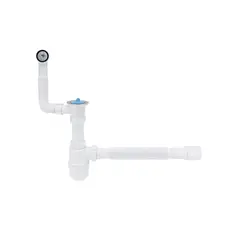 Сифон Lidz (WHI) 60 08 E004 00 с круглым переливом (выход 50 мм)