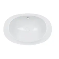 Раковина Qtap Leo 660x425x250 White з донним клапаном QT11114032W