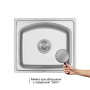 Кухонна мийка Qtap 4842 0,8 мм Satin (QT4842SAT08)