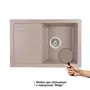Кухонна гранітна мийка Qtap CS 7449 Beige (QT7449BEI551)