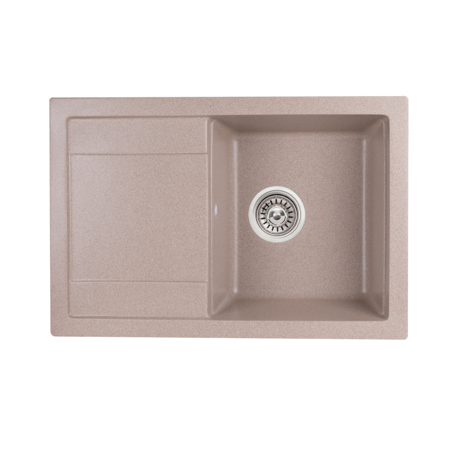 Кухонна гранітна мийка Qtap CS 7449 Beige (QT7449BEI551)