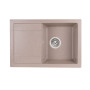 Кухонна гранітна мийка Qtap CS 7449 Beige (QT7449BEI551)