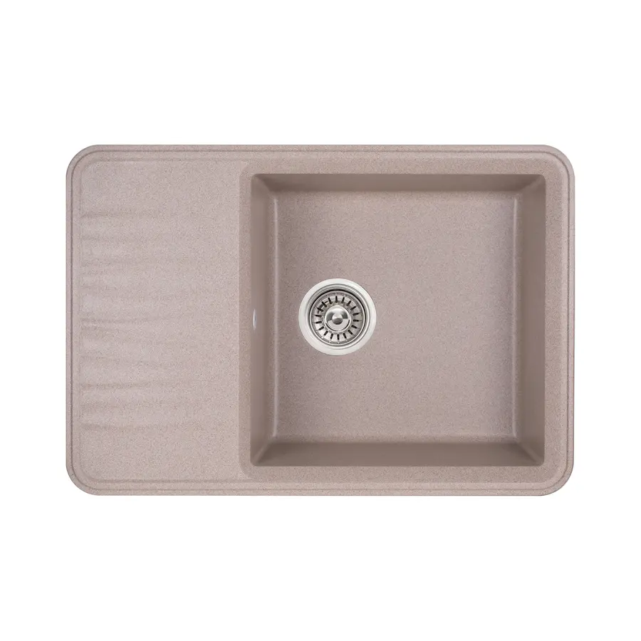 Кухонна гранітна мийка Qtap CS 7440 Beige (QT7440BEI551)