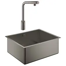 Мийка кухонна Grohe K700 31574AL0 + змішувач Minta Smartcontrol 31613A00