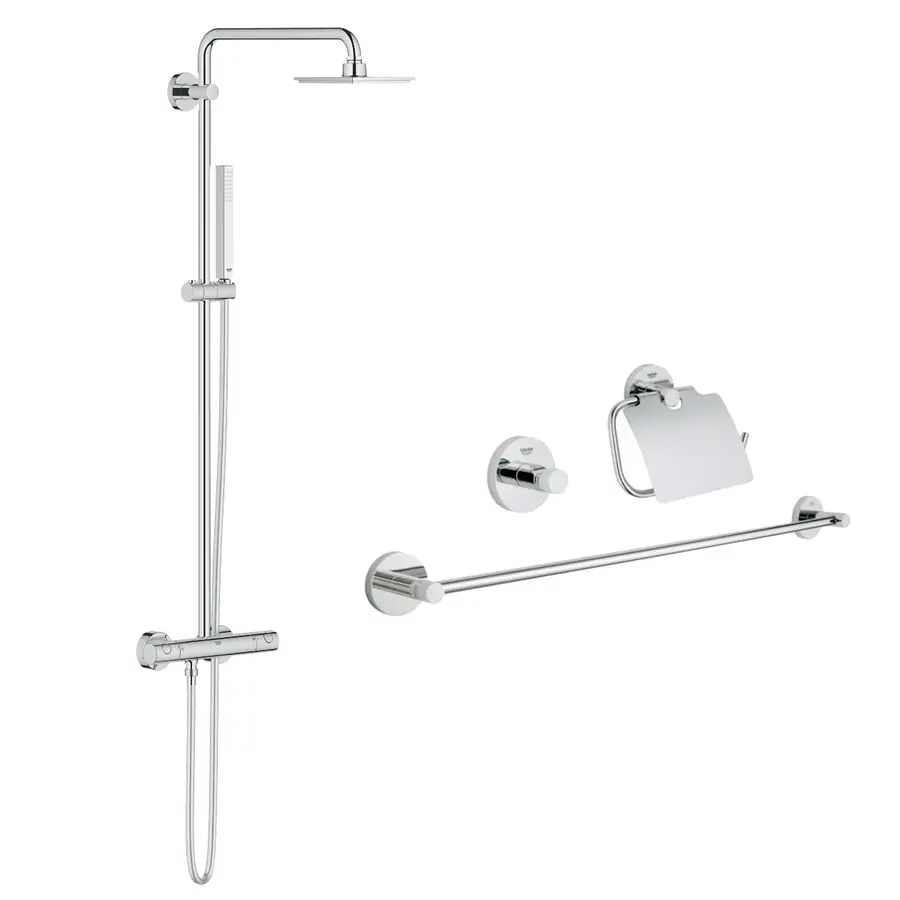 Душевая система Grohe Euphoria 27932000 + набор аксессуаров Essentials 40775001