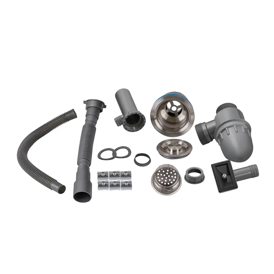 Кухонная мойка Lidz H6350L 3.0 / 0.8 мм Brush + сушилка + дозатор для моющего средства