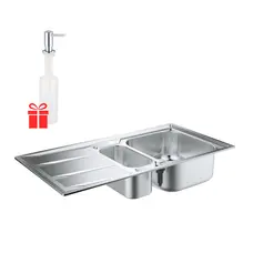 Мийка кухонна Grohe K400 31567SD0 + дозатор для миючого засобу Contemporary 40536000