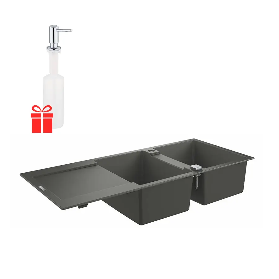 Кухонная гранитная мойка Grohe K500 31647AT0 + дозатор для моющего средства Contemporary 40536000