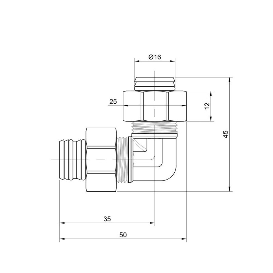 Кутик обтискний SD Plus 16 SD155W1616