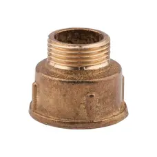 Перехідник латунний 1" 1/4х3/4" ВЗ посилений