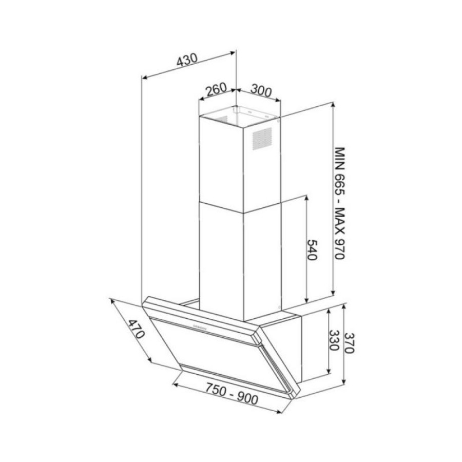 Витяжка Apell Cappe CL190XE