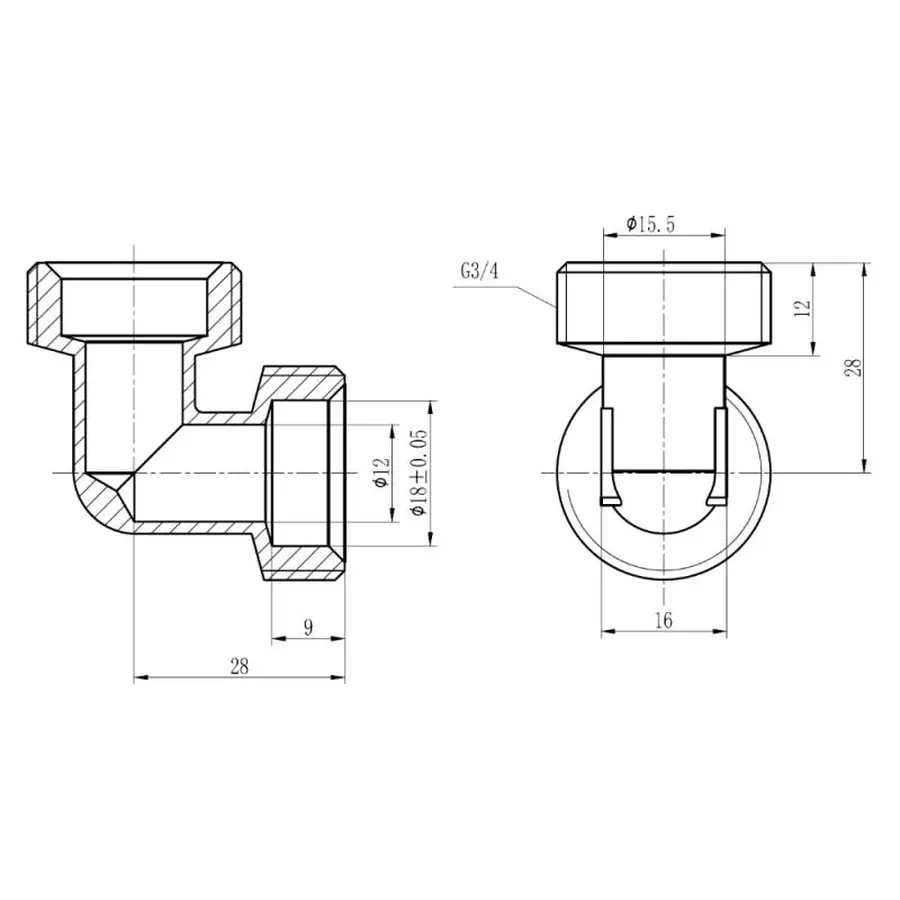 Уголок обтискний SD Forte 20 SF173W2020