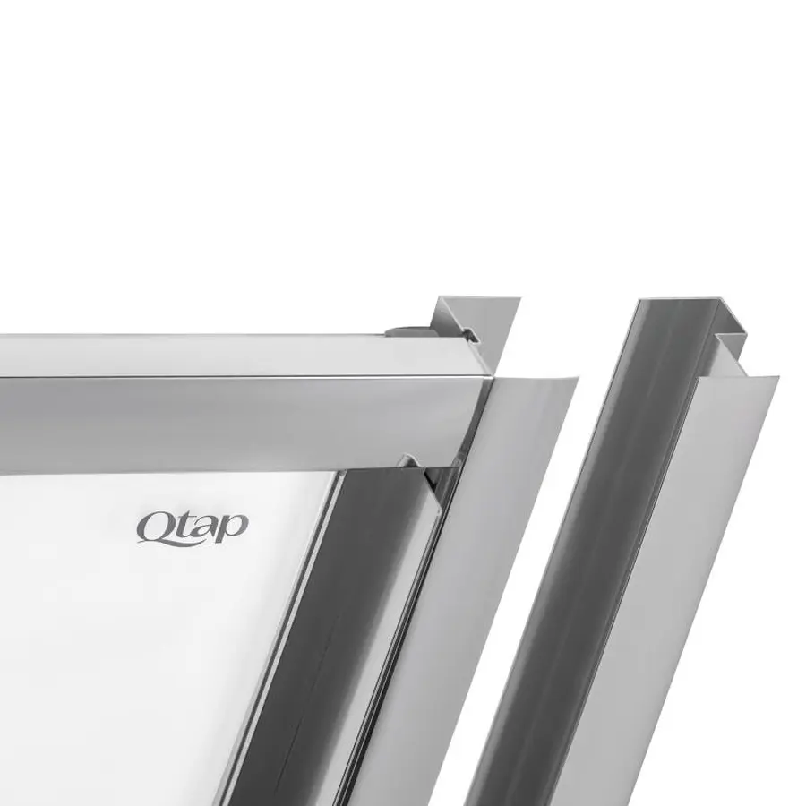Душові двері в нішу Qtap Unifold CRM208.C4 78-81x185 см, скло Clear 4 мм, покриття CalcLess