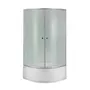 Душова кабіна Lidz Latwa SC80x80.SAT.HIGH.FR, скло Frost 4 мм