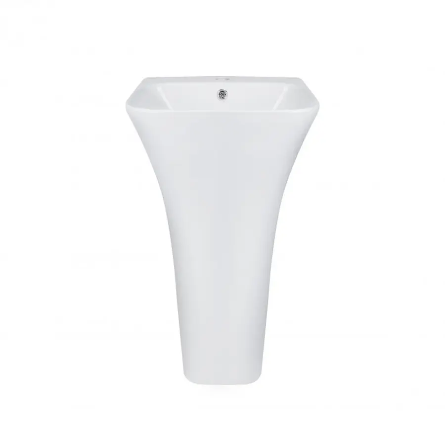 Раковина для підлоги моноблок Qtap Crow 450x435x835 White з донним клапаном QT0511G315W