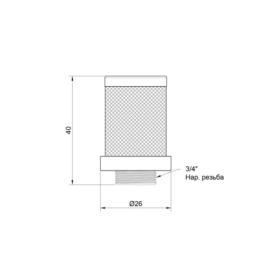 Сітка зворотного клапана SD Plus 3/4" SD245W20