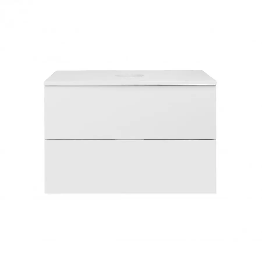 Тумба підвісна Qtap Tern 700х476х469 White зі стільницею QT1779TPL701W