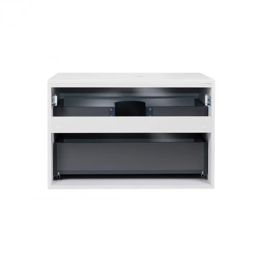 Тумба підвісна Qtap Tern 700х476х469 White зі стільницею QT1779TPL701W