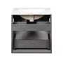 Комплект Qtap Scorpio 605х585х460 Graphite тумба підвісна + раковина урізна QT1472TPВ6023060CG