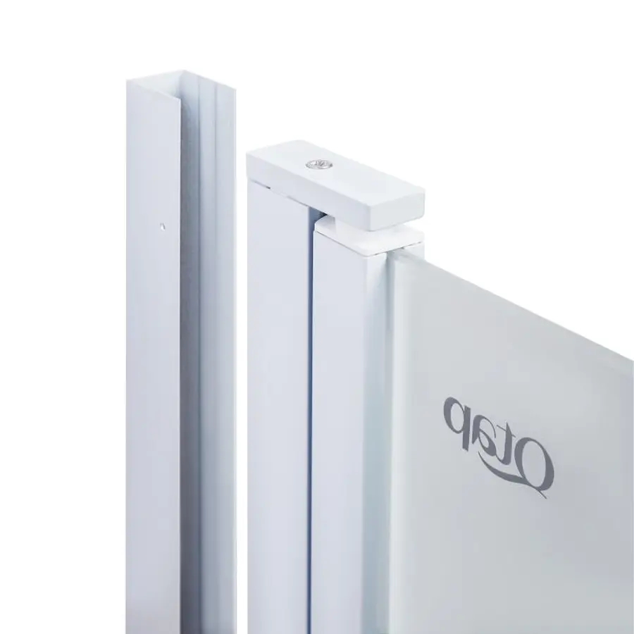 Штора на ванну Qtap Gemini WHI40114RP6 скло Pear 6 мм, 100x140 см