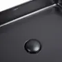 Раковина-чаша Qtap Tern 500х350х145 Matt black з донним клапаном QT1711A055MB