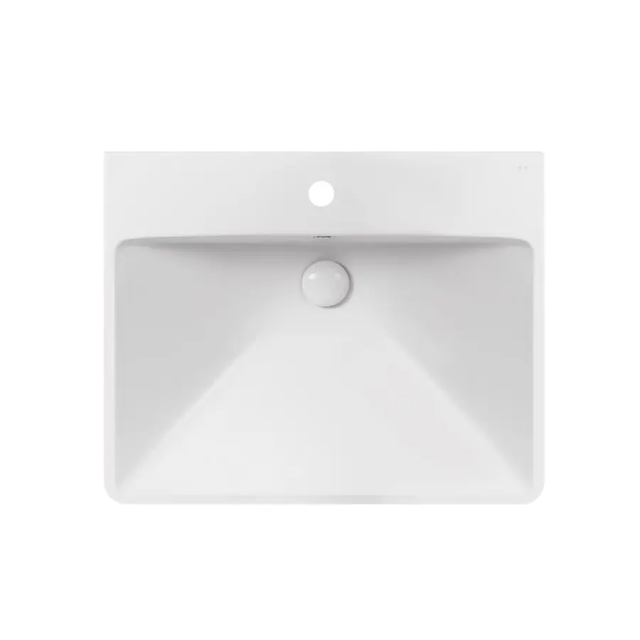 Раковина Qtap Albatross D 600х500х210 White з донним клапаном QT01115060DW