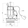 Насос дренажний Thermo Alliance QXD1,5-25-0,55 0,55 кВт
