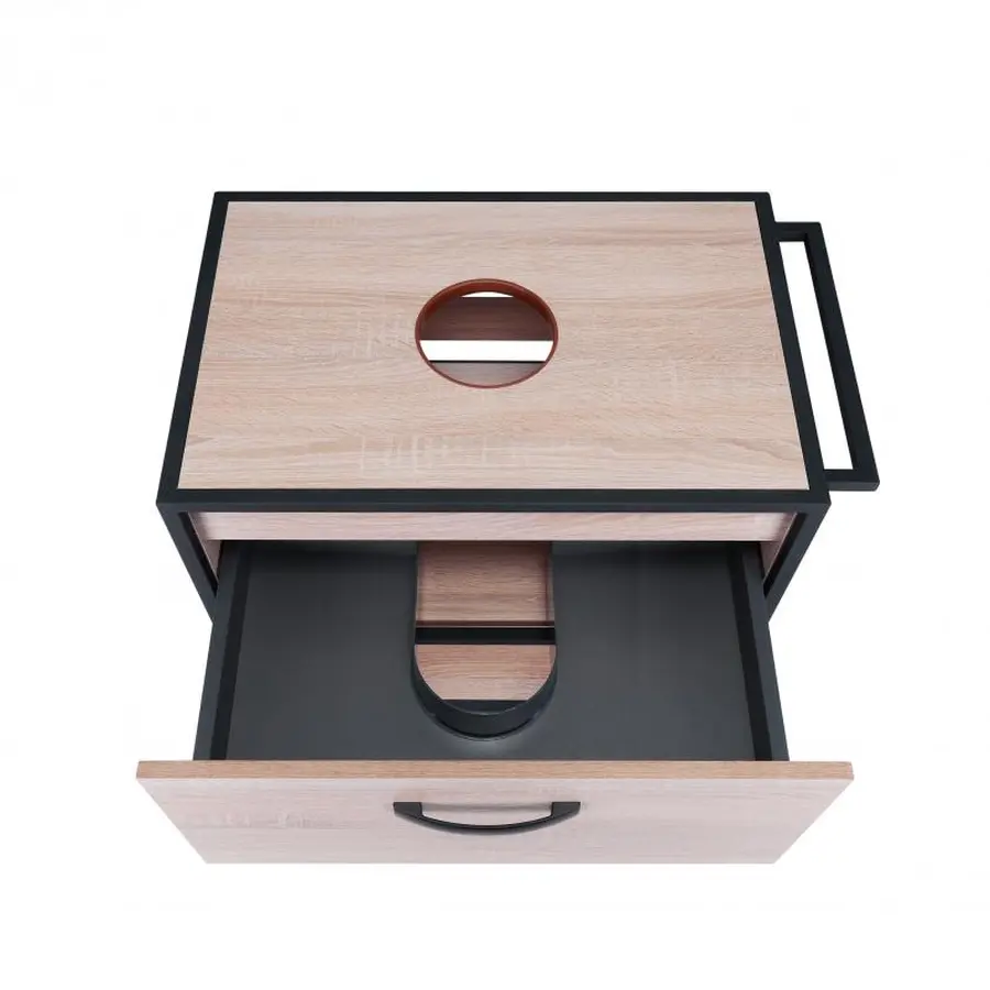 Тумба підлогова Qtap Taurus 700х616х469 Whitish oak зі стільницею QT2480TNT73WO