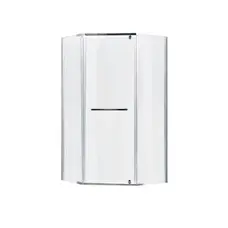 Душова кабіна Lidz Dozorca SC90x90.CRM.LOW.TR, скло прозоре 6 мм без піддона