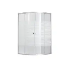 Душова кабіна Lidz Wieza SC80x80.SAT.HIGH.L, скло Linie 4 мм без піддона