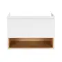 Тумба підвісна Qtap Robin 900х580х500 WHITE/WHITISH OAK QT1374TPВ9001NWWO