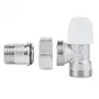 Кран радіаторний Icma 1/2" кутовий під фітінг, без ручки №827