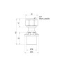 Перехідник прес Icma 16х1/2" ВР з накидною гайкою №415