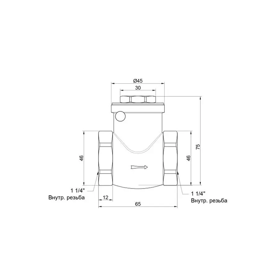 Зворотний клапан SD Plus 1" 1/4 SD242W32