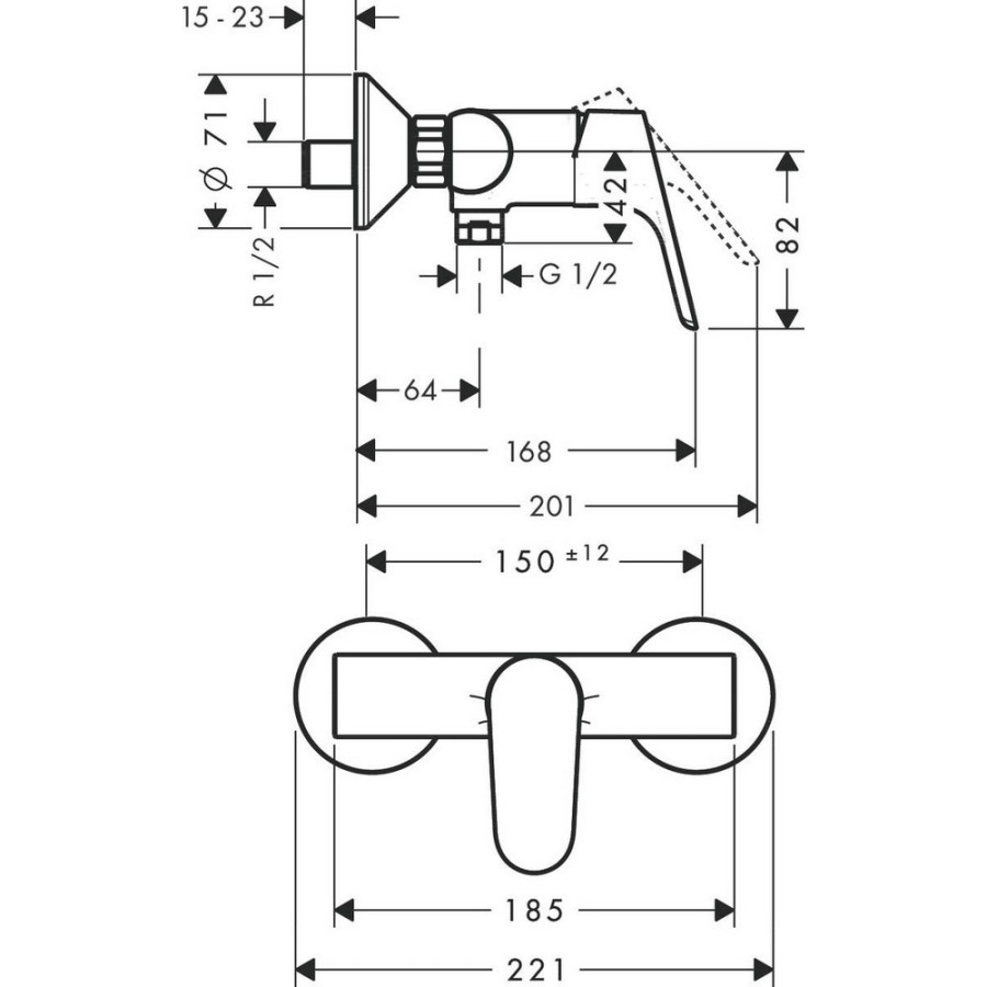 Смеситель для душа Hansgrohe Focus Е2 31960000