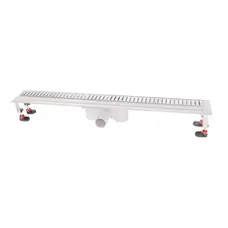 Трап Qtap Hydro лінійний з нержавіючою решіткою 800х60 CRM