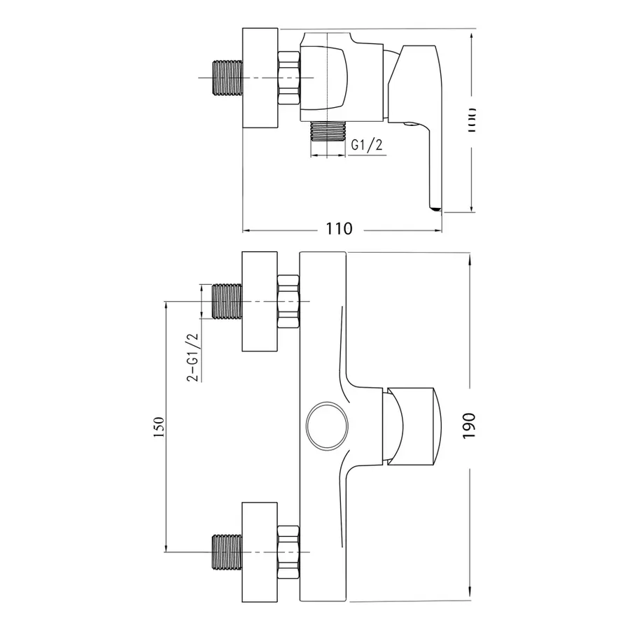 Змішувач для душу GF (WCR)S-07-010